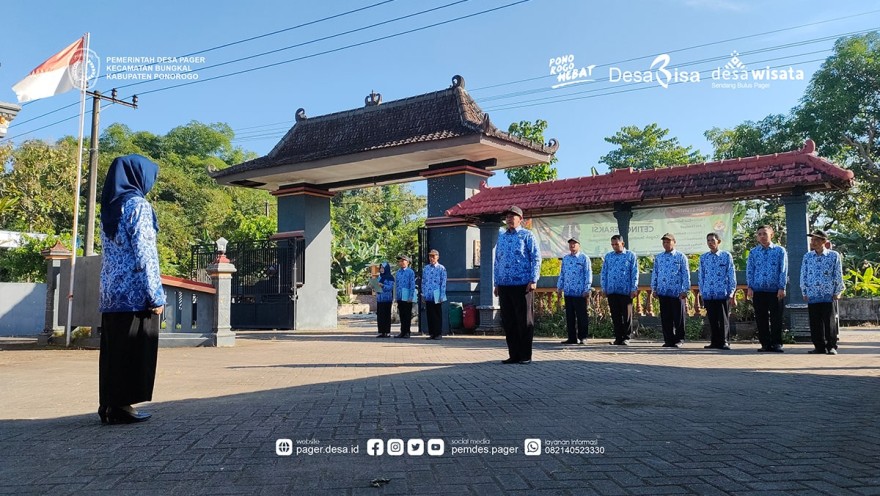 APEL PAGI HARI SENIN PEMERINTAH DESA PAGER